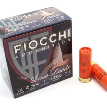 Fiocchi Field Dynamics 12GA  2 3/4" 1 1/8oz 1250fps #8 25 ROUNDS PER BOX 10 BOXES PER CASE